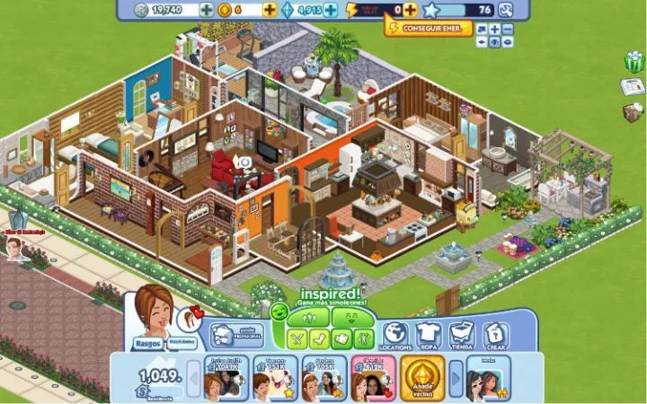 Изображение игры: The Sims Social