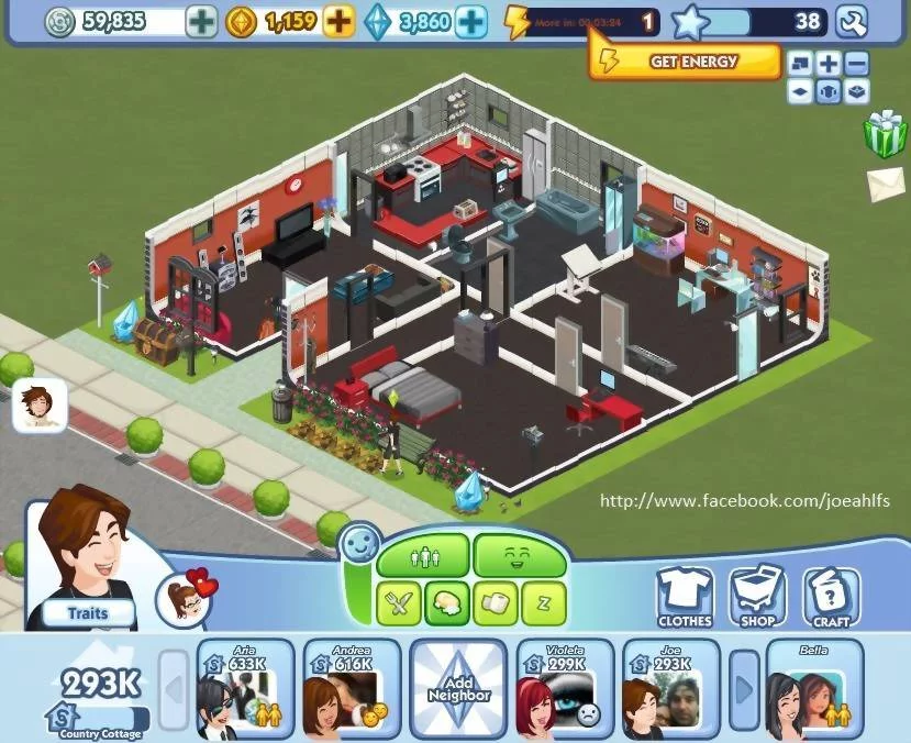 Изображение игры: The Sims Social