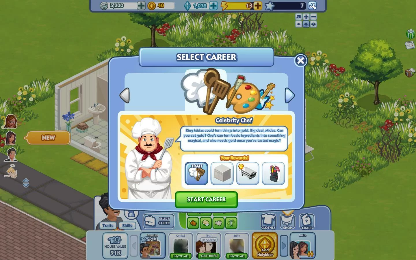 Изображение игры: The Sims Social