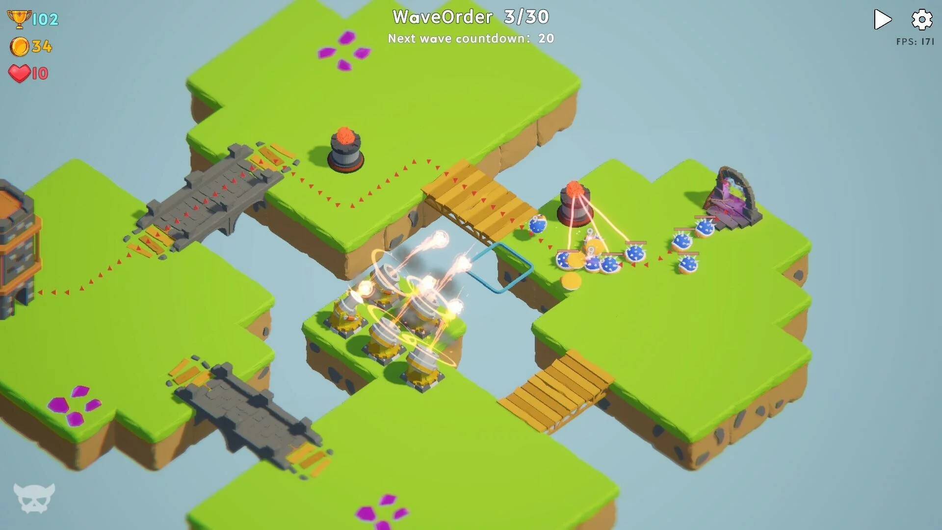 Изображение игры: Cloud Castle
