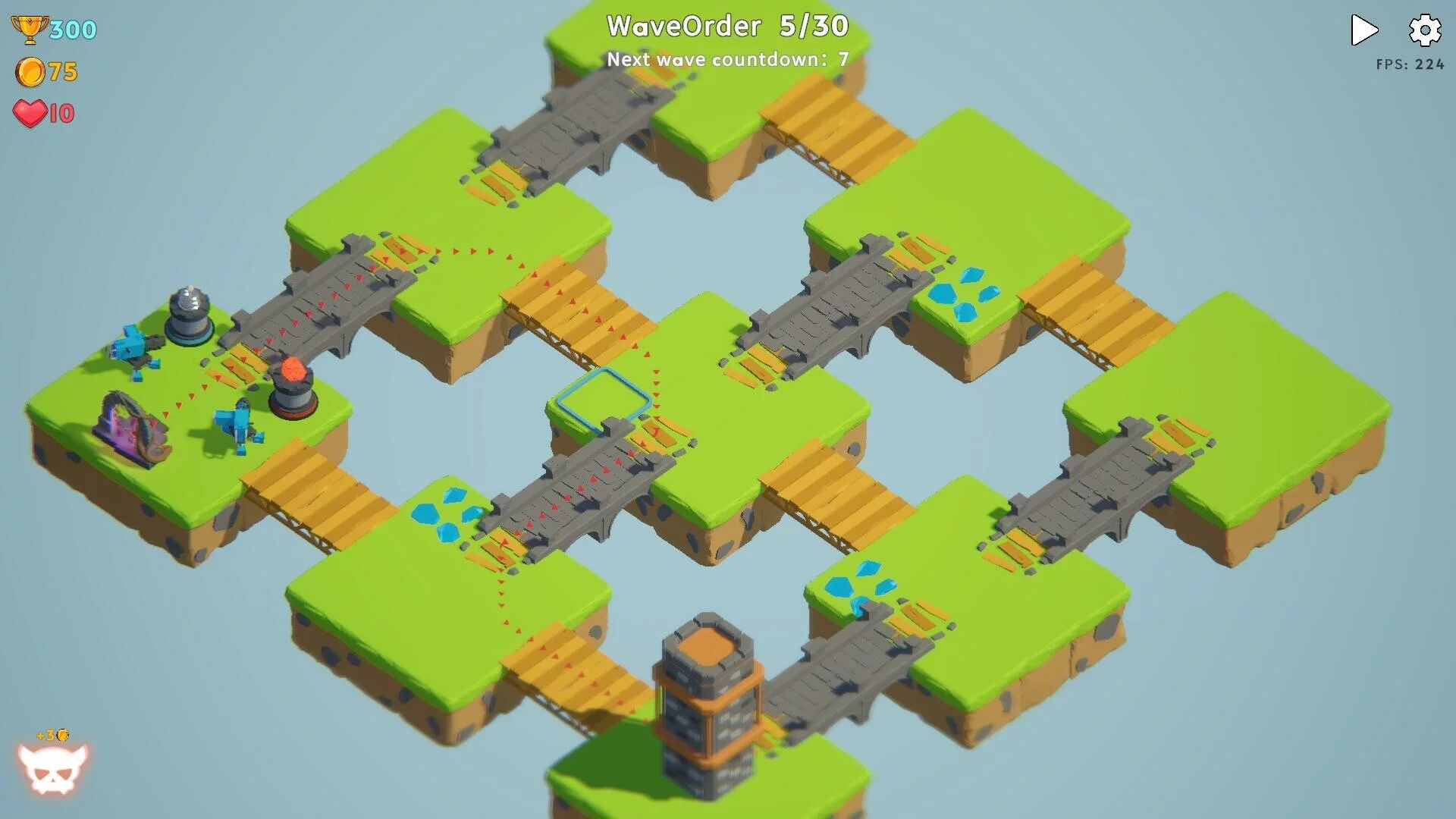 Изображение игры: Cloud Castle