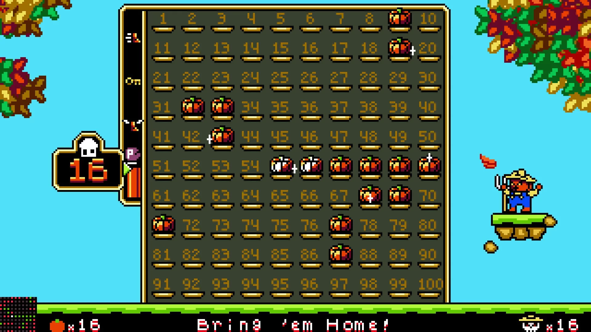 Изображение игры: 100 Pumpkins 2