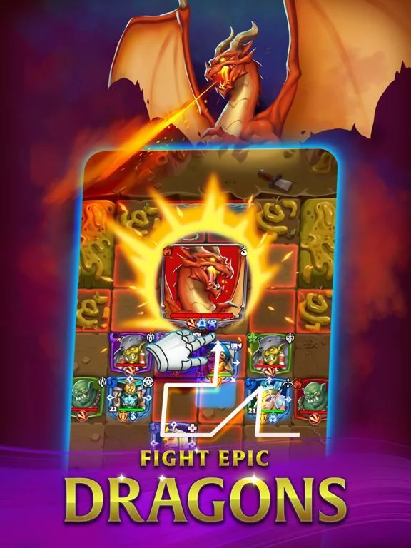 Изображение игры: Friends & Dragons - Puzzle RPG
