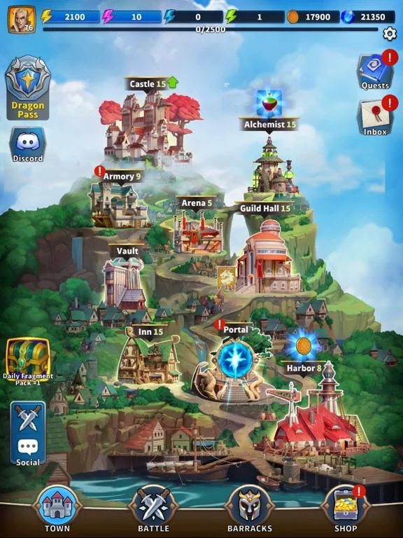 Изображение игры: Friends & Dragons - Puzzle RPG