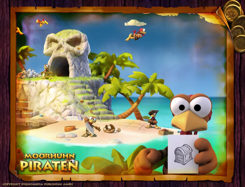 Изображение игры: Moorhuhn Pirates