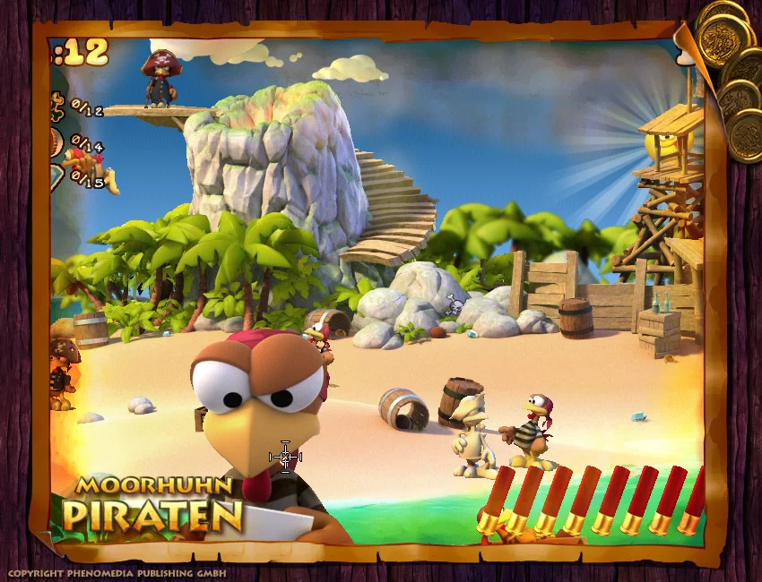 Изображение игры: Moorhuhn Pirates