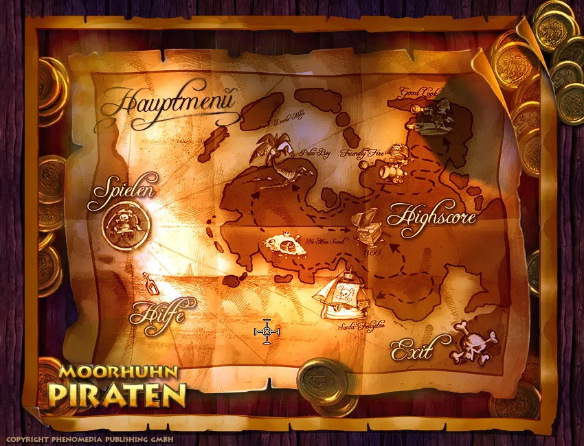 Изображение игры: Moorhuhn Pirates
