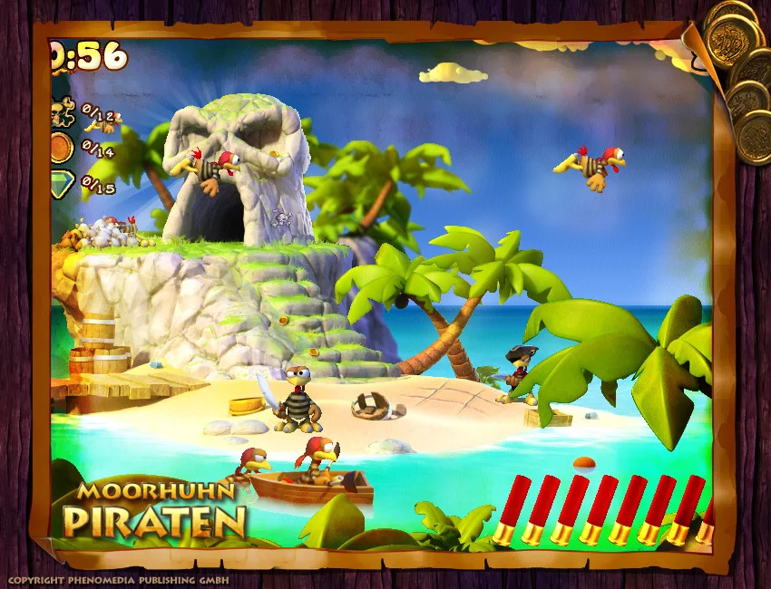 Изображение игры: Moorhuhn Pirates