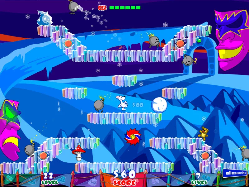 Изображение игры: SNOWY: THE BEAR'S ADVENTURES