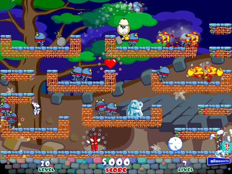 Изображение игры: SNOWY: THE BEAR'S ADVENTURES