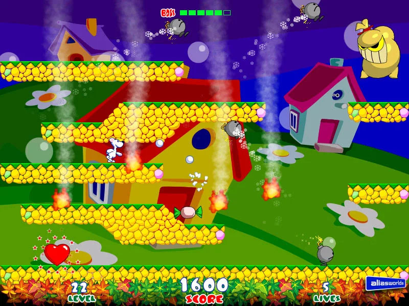Изображение игры: SNOWY: THE BEAR'S ADVENTURES
