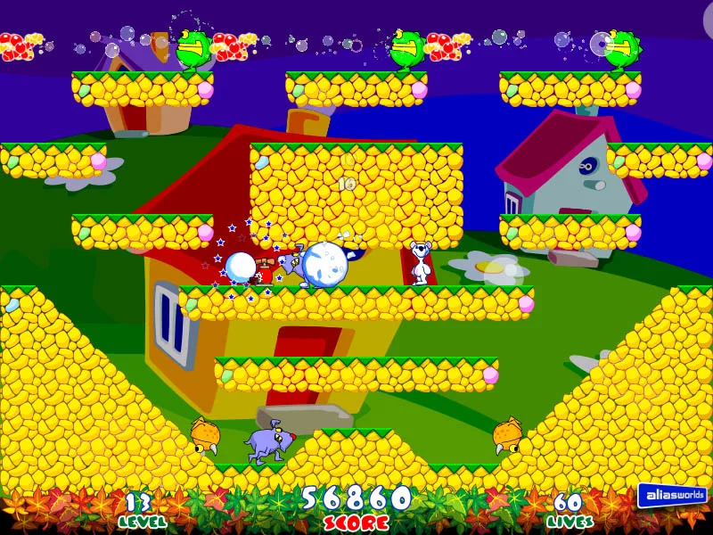 Изображение игры: SNOWY: THE BEAR'S ADVENTURES