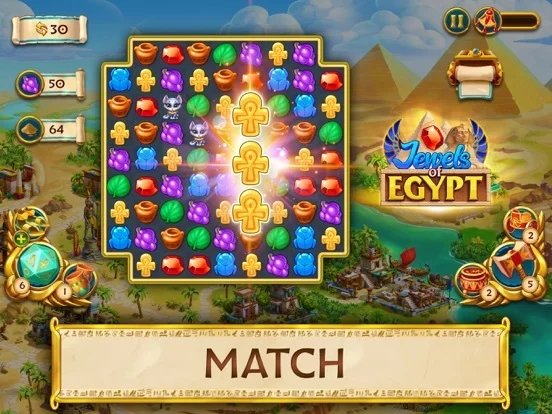 Изображение игры: Jewels of Egypt: Match 3 Games