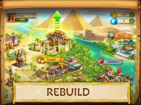 Изображение игры: Jewels of Egypt: Match 3 Games