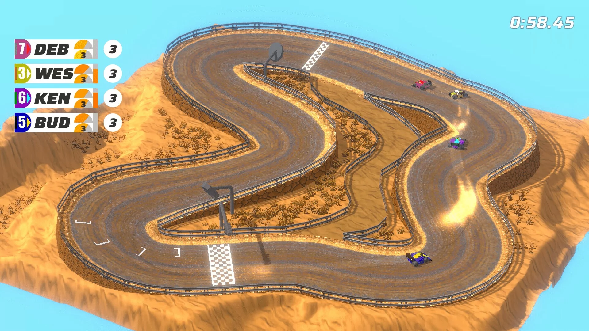 Изображение игры: Crashy Laps