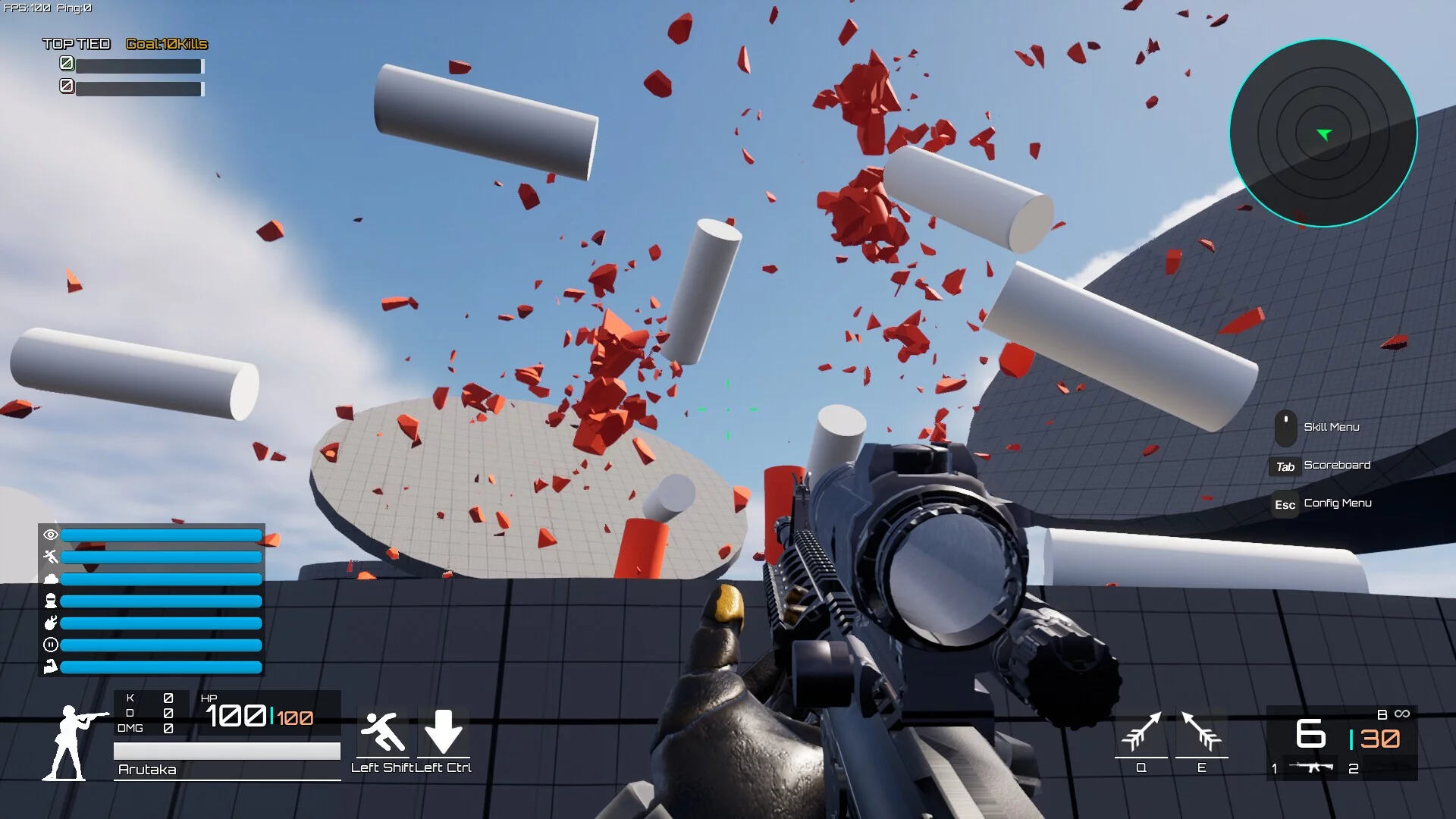 Изображение игры: Grappling Gunners: Arena FPS