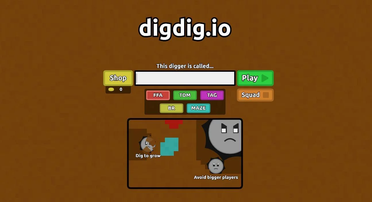 Изображение игры: digdig.io