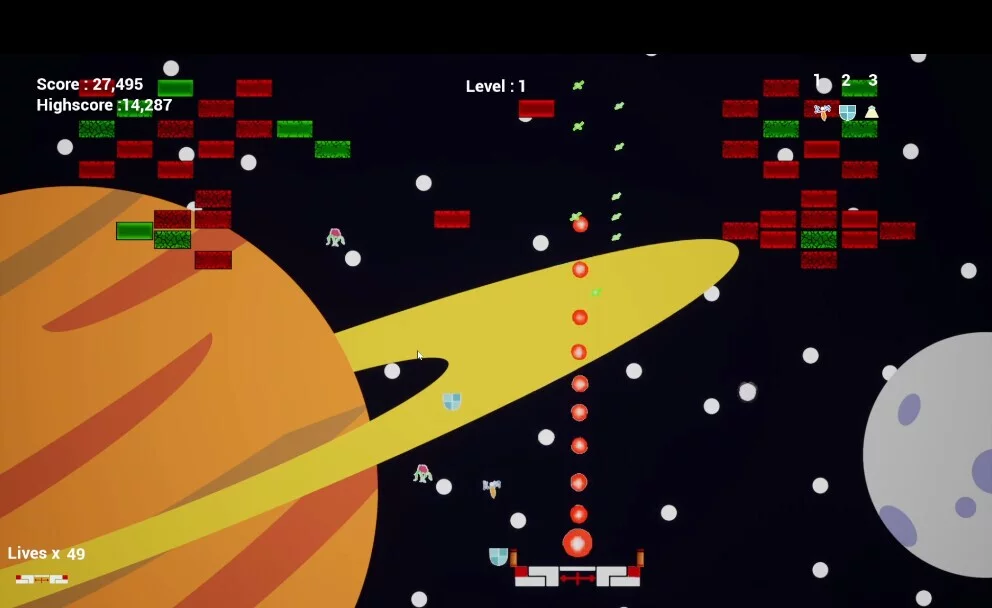 Изображение игры: Galaxy Bricks