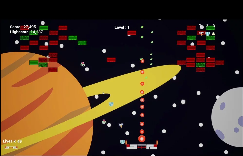 Изображение игры: Galaxy Bricks
