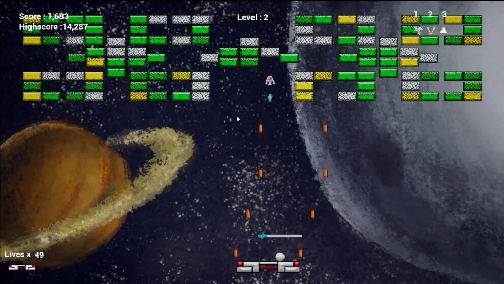 Изображение игры: Galaxy Bricks