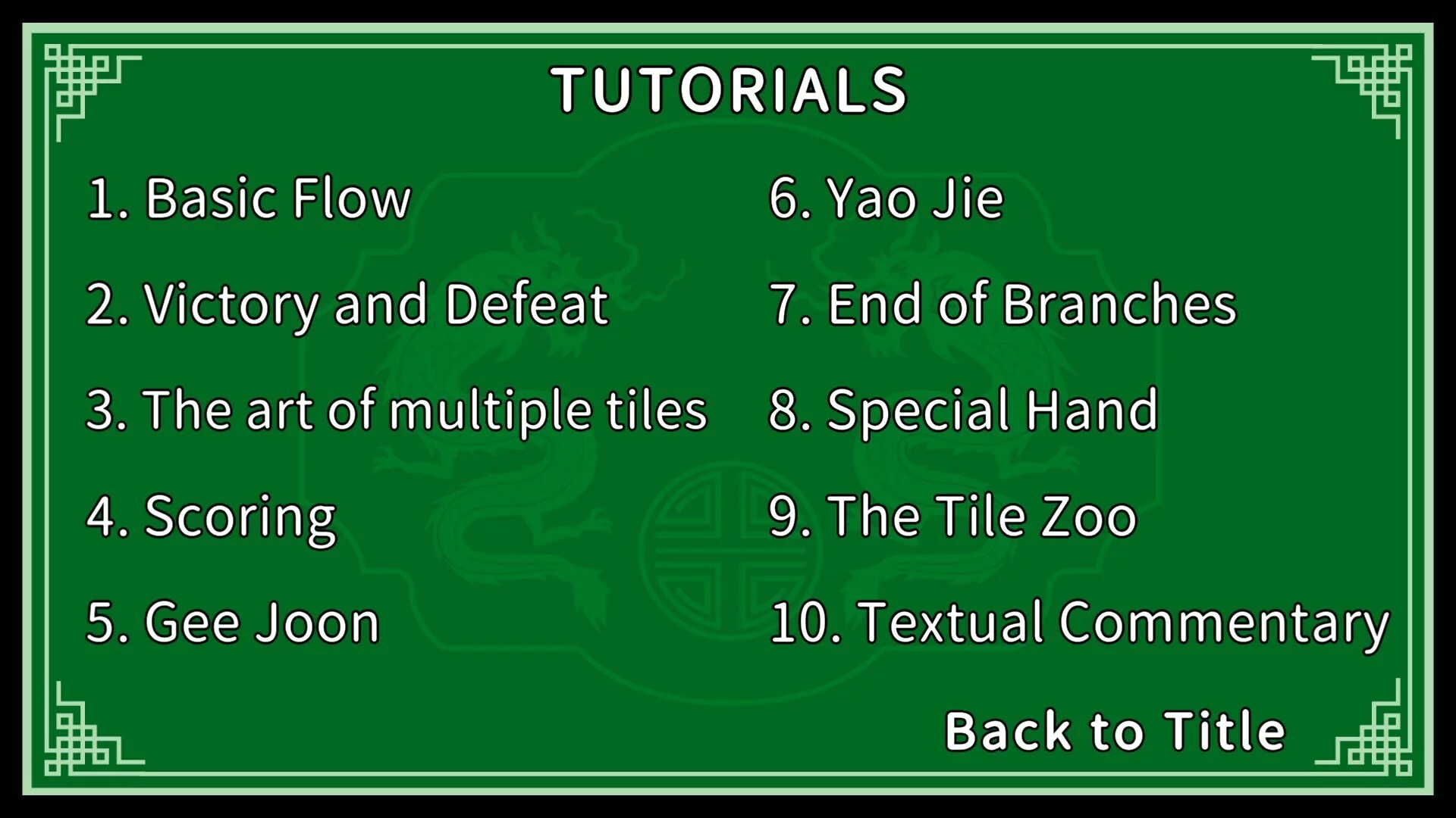 Изображение игры: Japanese Style Tien Gow