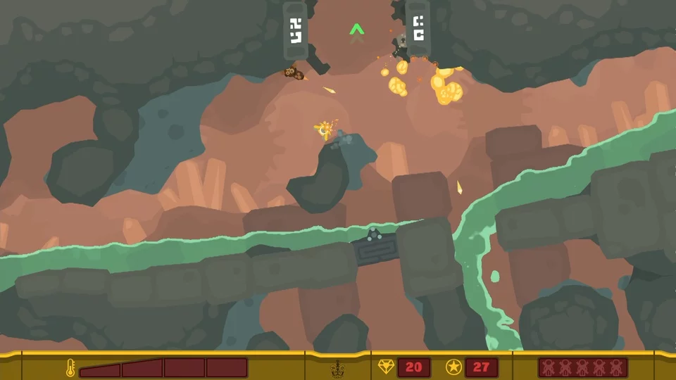 Изображение игры: PixelJunk Shooter 2
