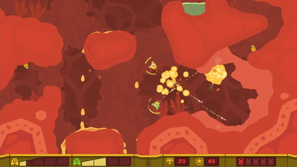 Изображение игры: PixelJunk Shooter 2