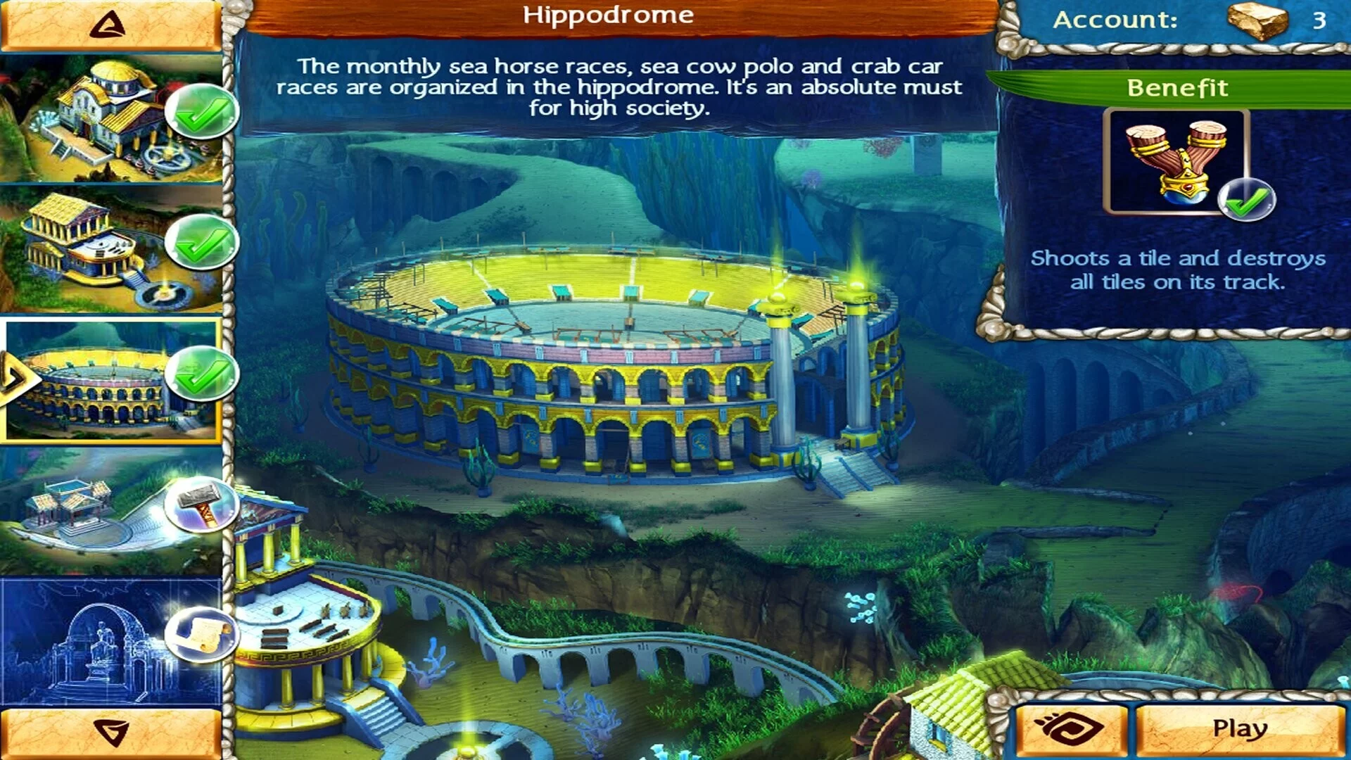 Изображение игры: Jewel Legends: Atlantis