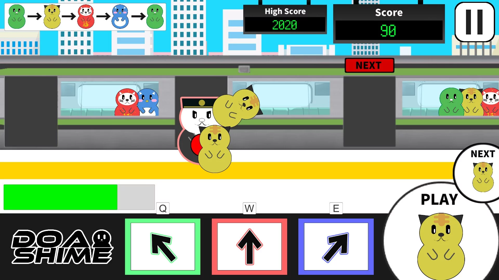 Изображение игры: DOASHIME-ドアを閉めるぞ