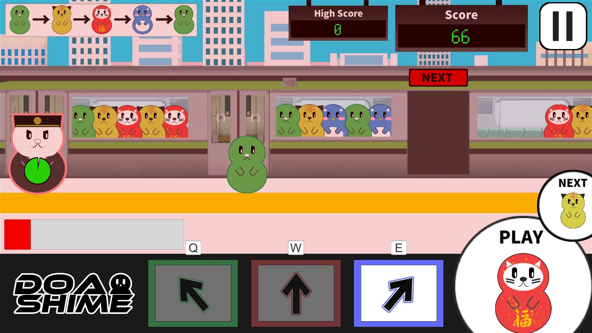 Изображение игры: DOASHIME-ドアを閉めるぞ