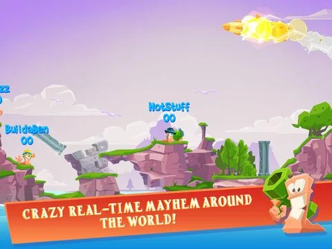 Изображение игры: Worms 4