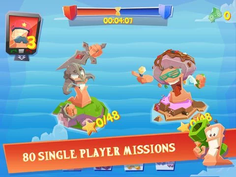 Изображение игры: Worms 4
