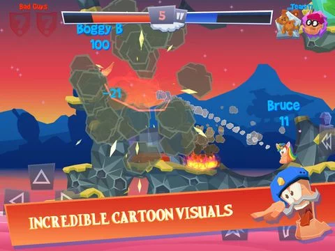 Изображение игры: Worms 4