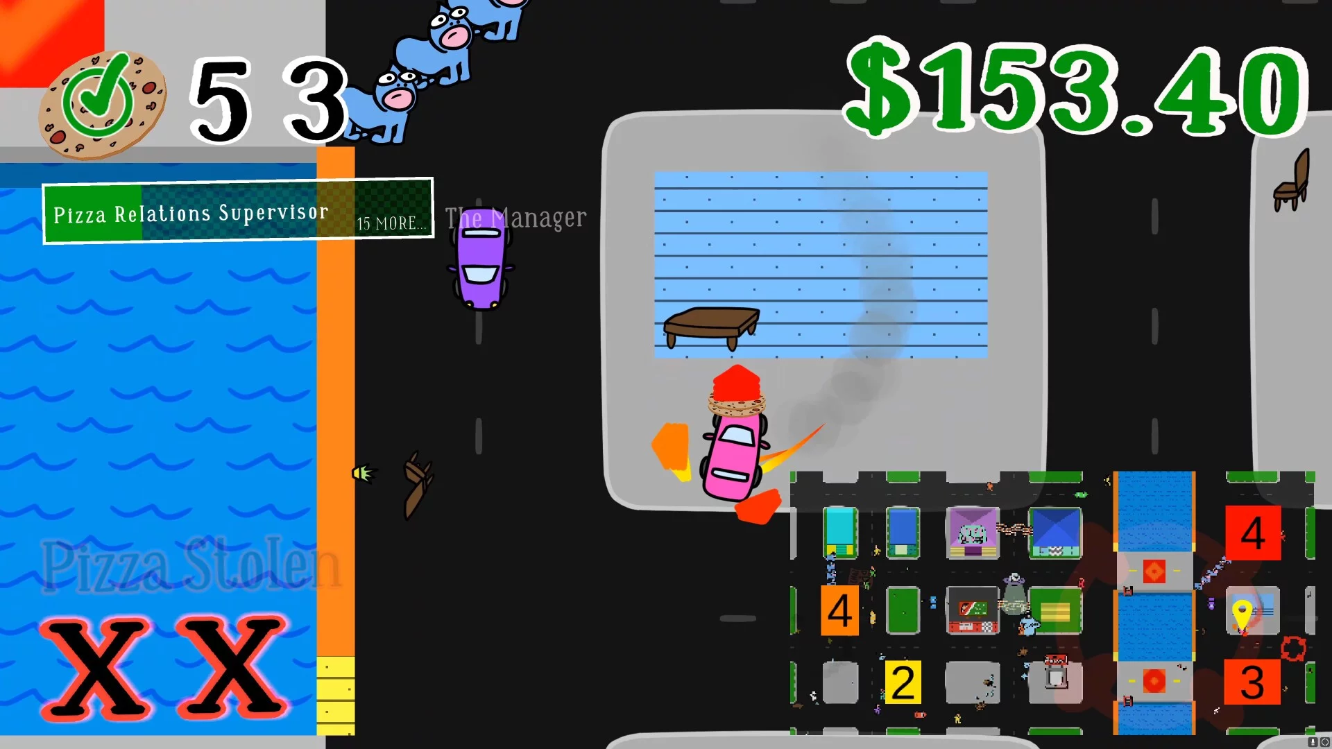 Изображение игры: Pizza Delivery Bagel