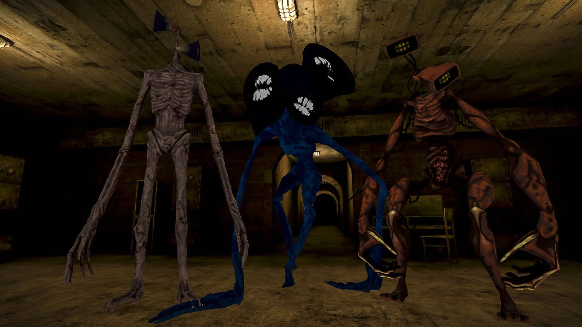 Изображение игры: Siren Head Horror Bunker VR