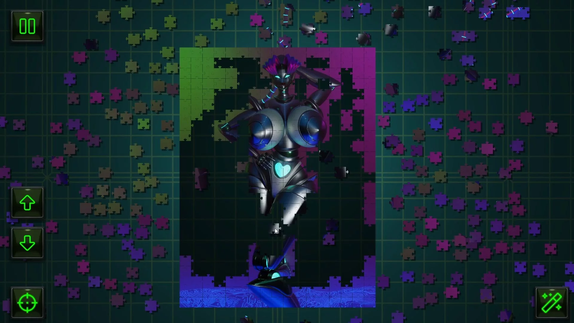 Изображение игры: Fembot Jigsaw