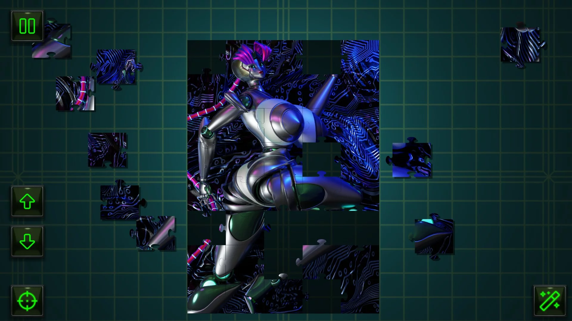 Изображение игры: Fembot Jigsaw