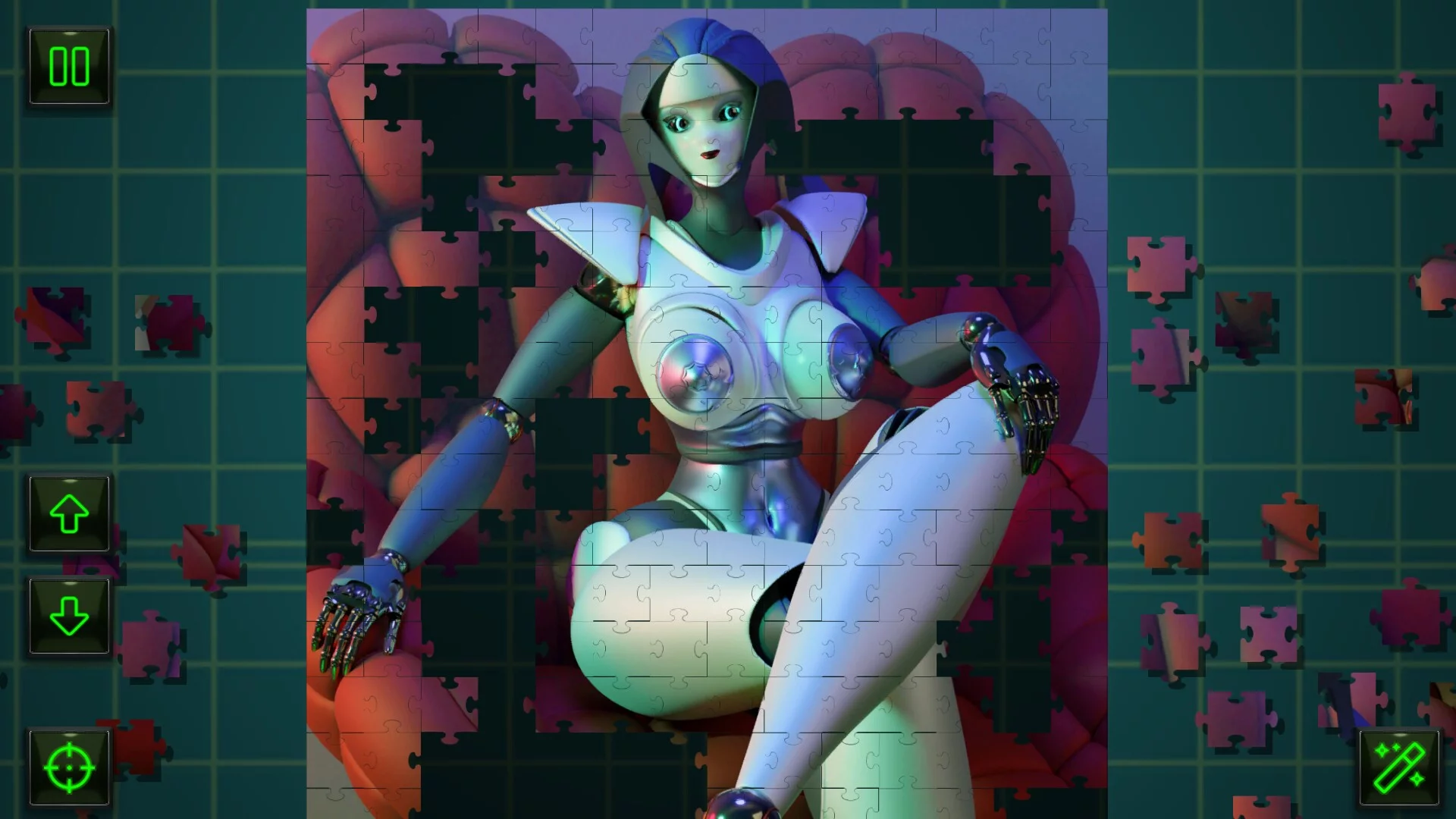 Изображение игры: Fembot Jigsaw