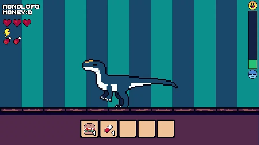 Изображение игры: Dinogotchi