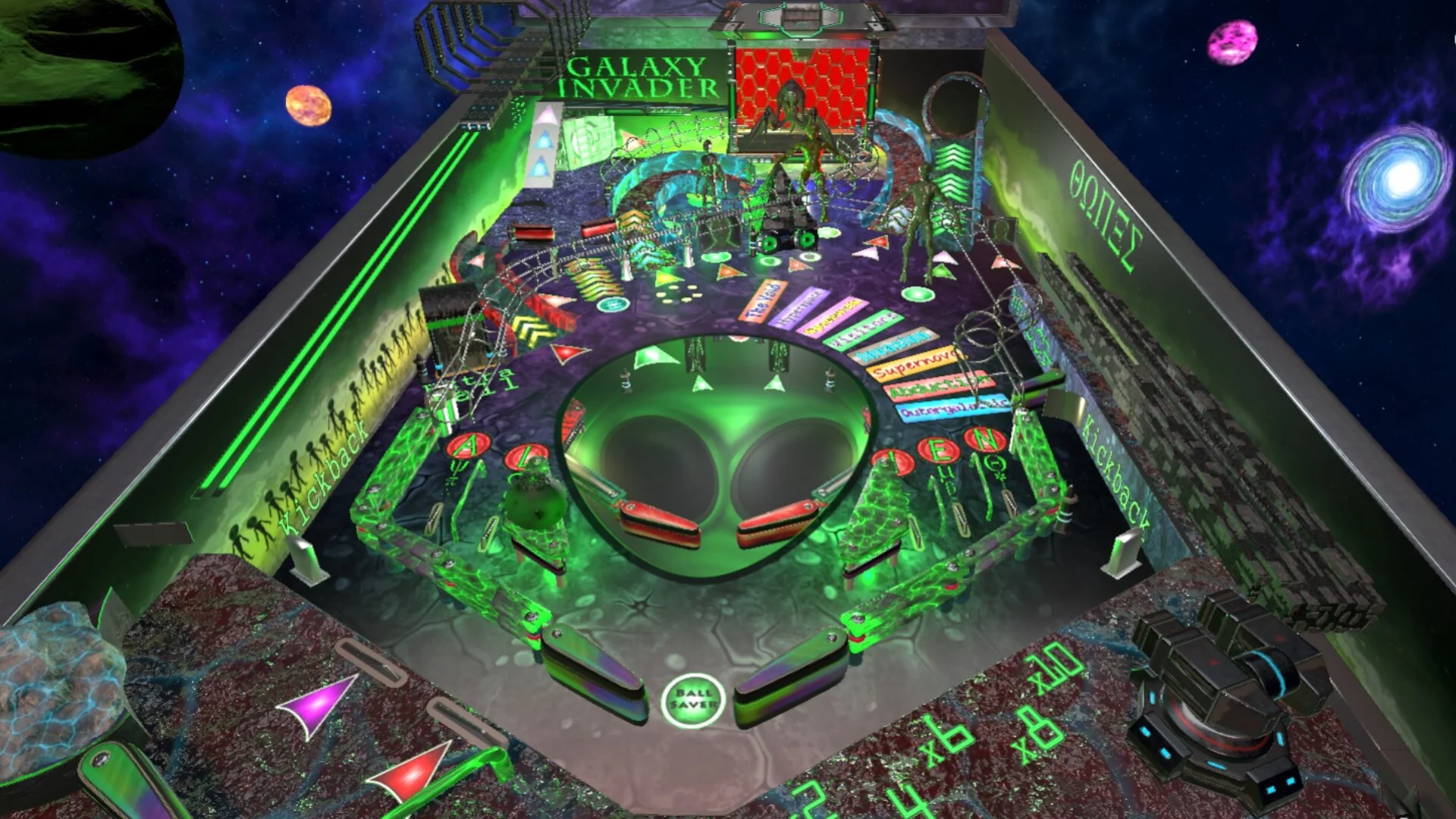 Изображение игры: Outergalactic Aliens Pinball
