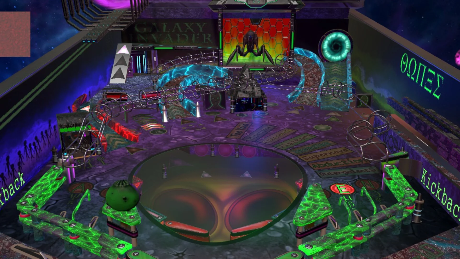 Изображение игры: Outergalactic Aliens Pinball