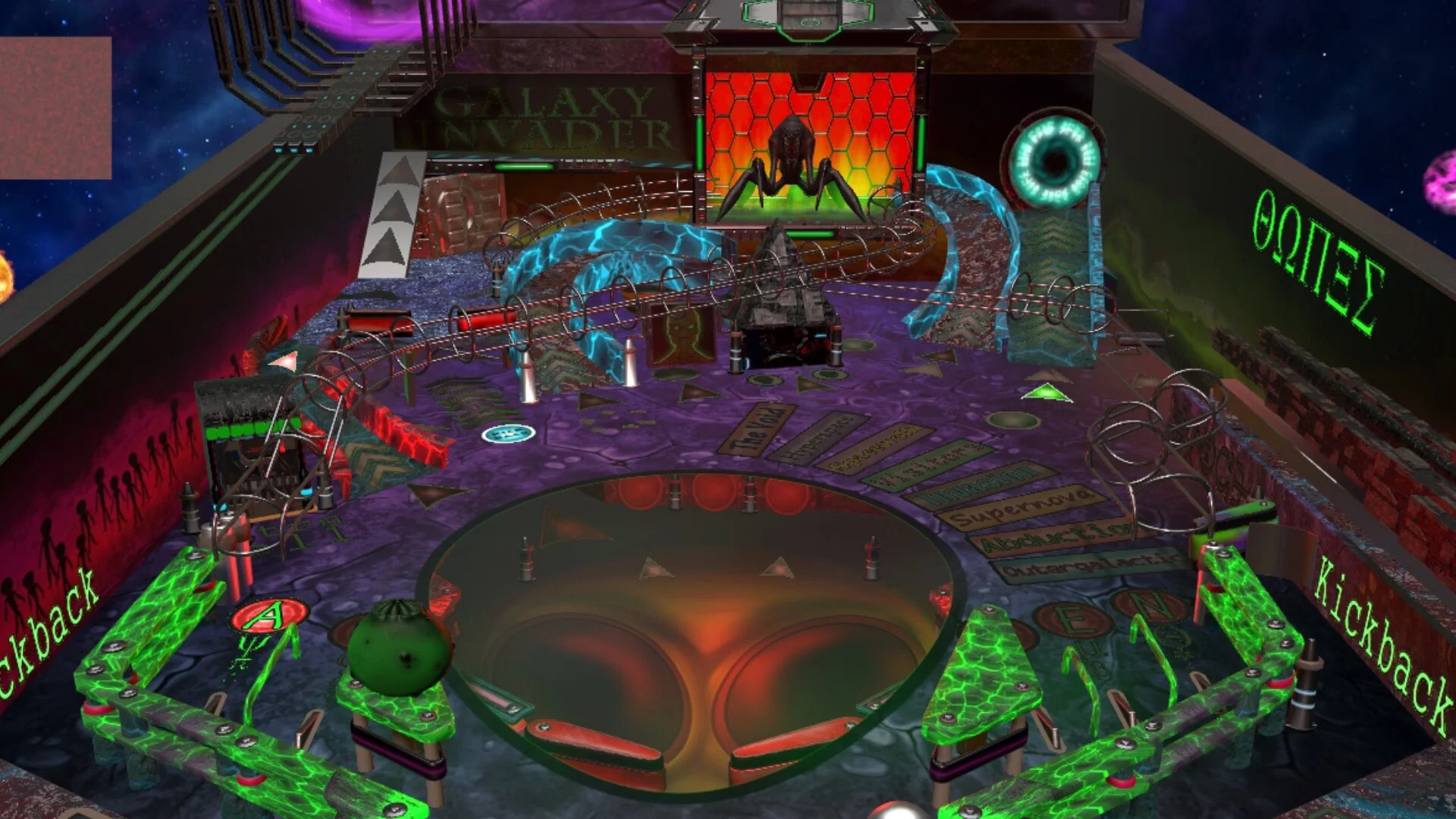 Изображение игры: Outergalactic Aliens Pinball