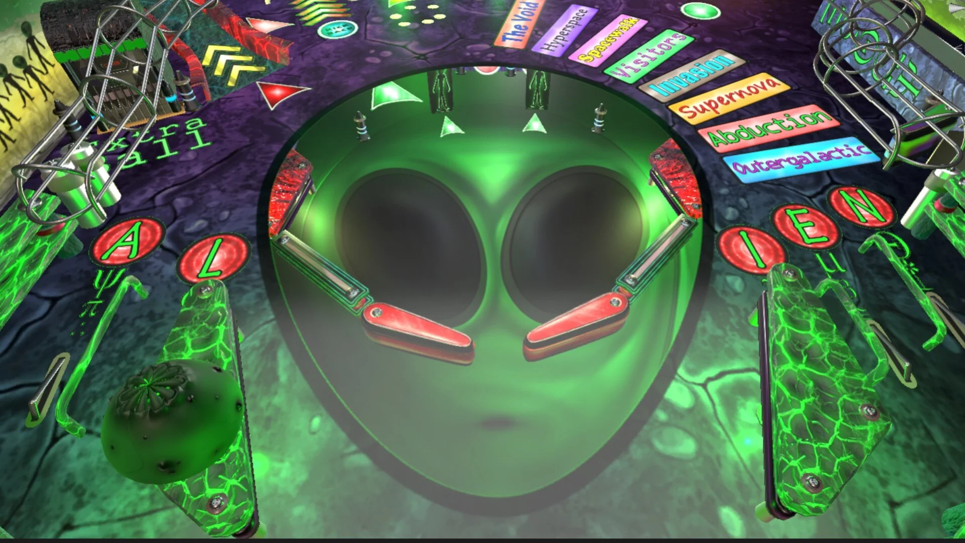 Изображение игры: Outergalactic Aliens Pinball