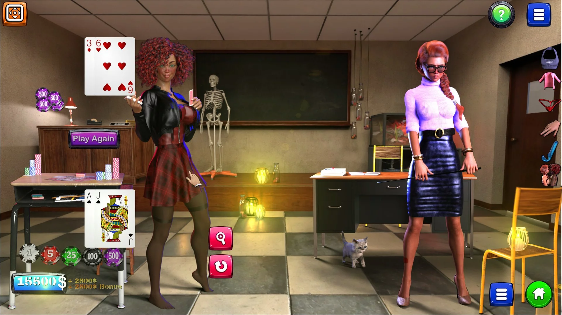 Изображение игры: Strip Black Jack - Sex Teacher