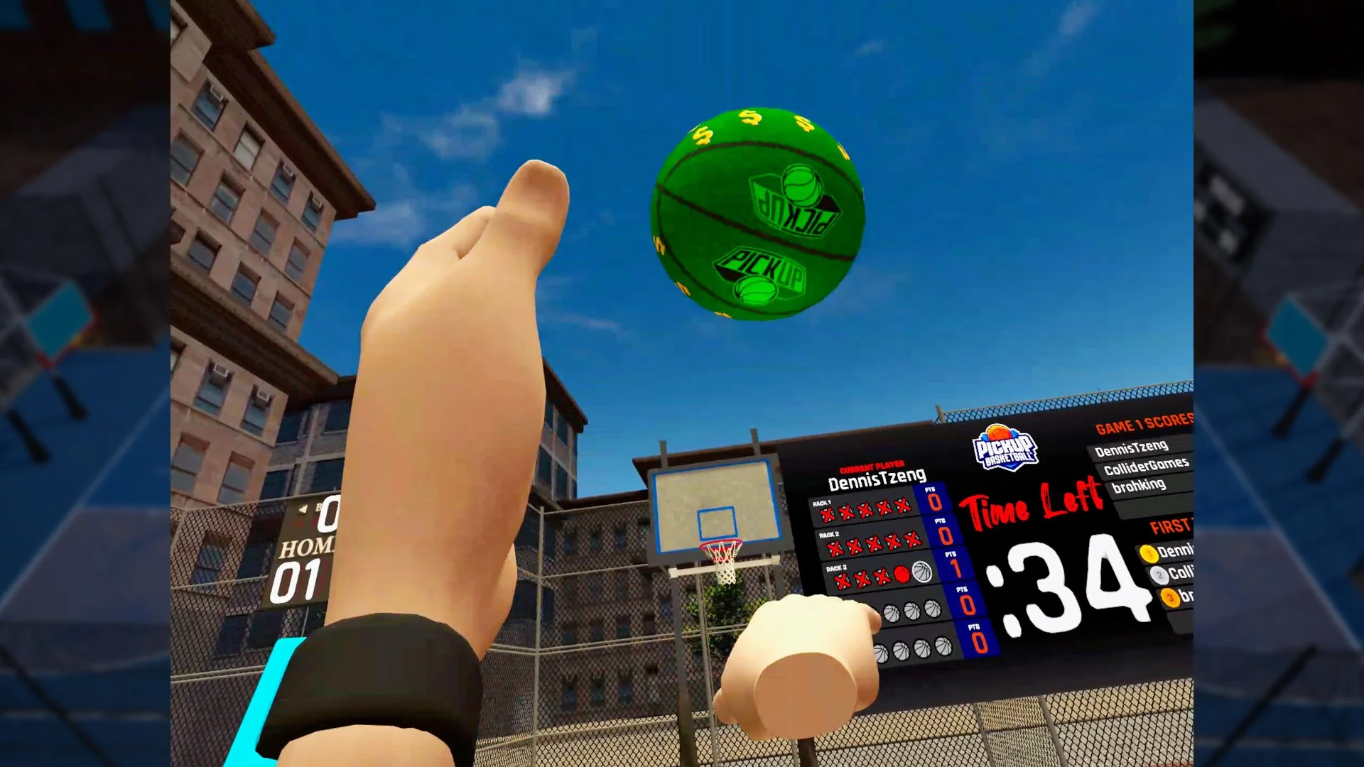 Изображение игры: Pickup Basketball VR