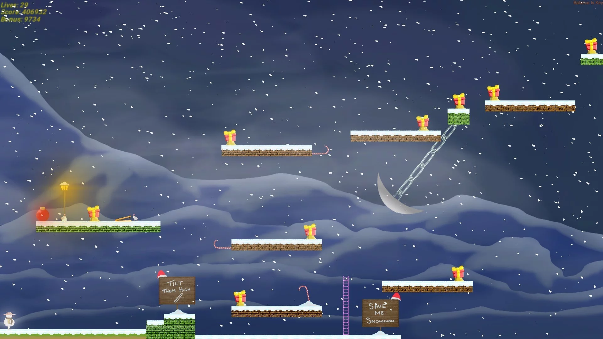 Изображение игры: Snowman Saves Christmas