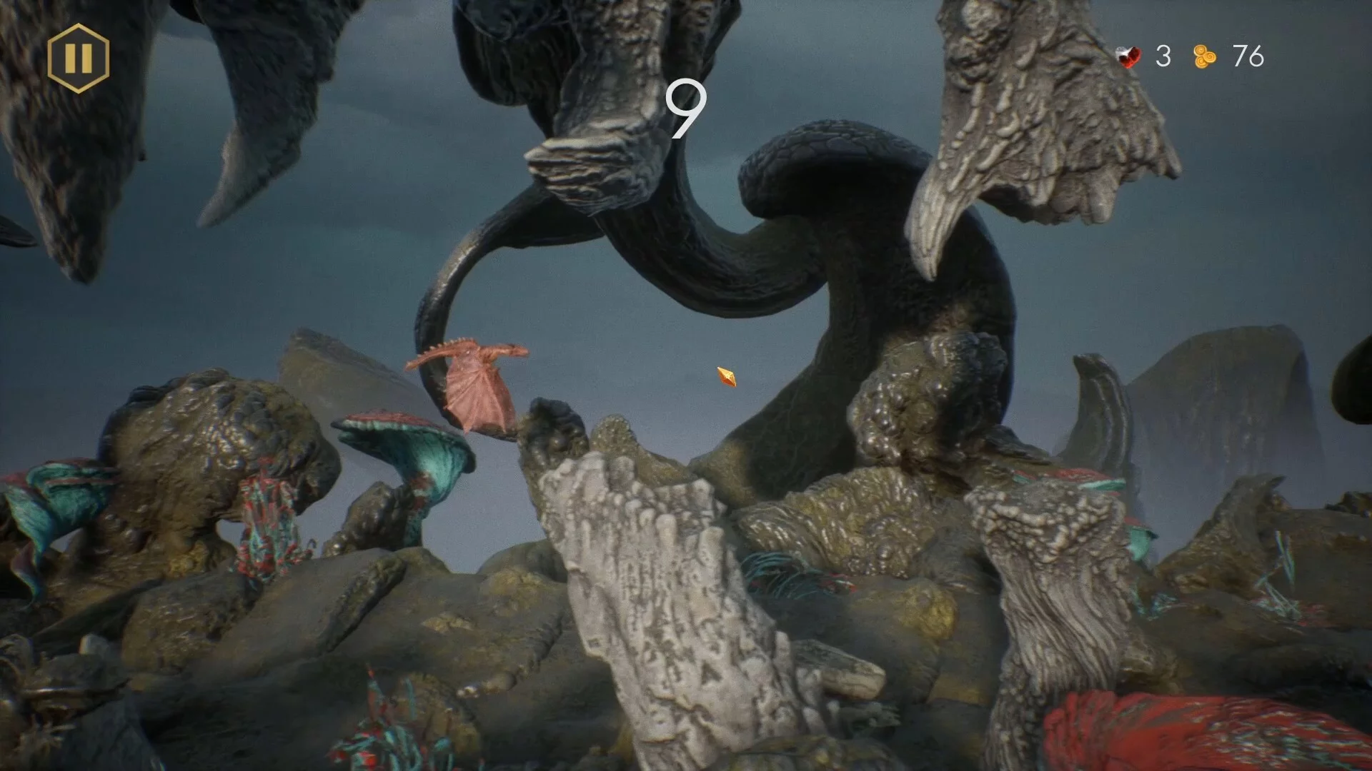 Изображение игры: Mythlands: Flappy Dragon