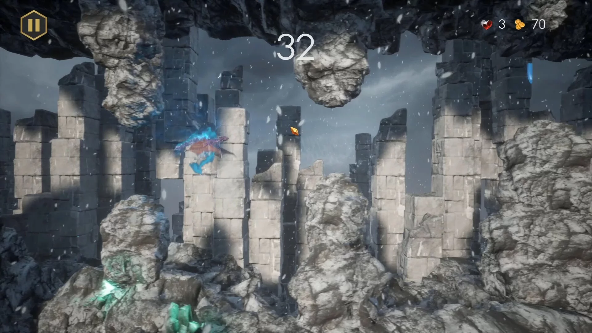 Изображение игры: Mythlands: Flappy Dragon