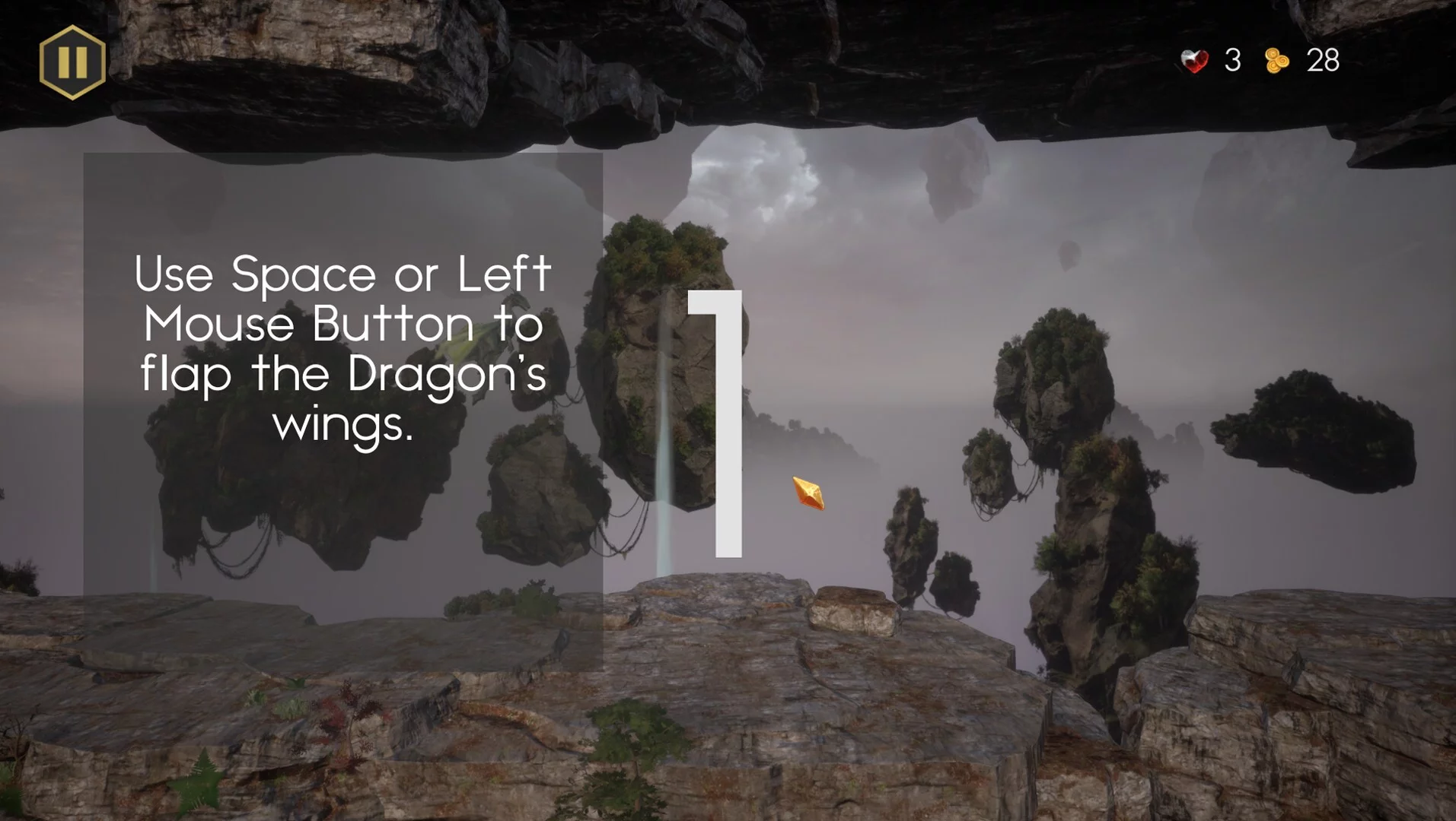Изображение игры: Mythlands: Flappy Dragon
