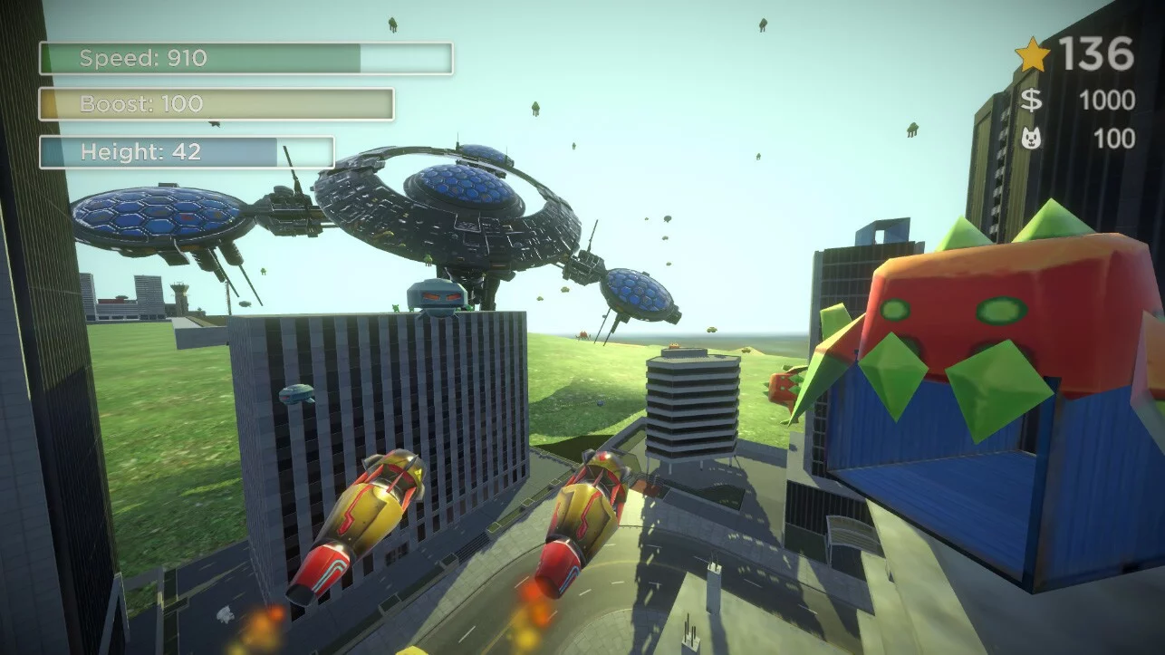 Изображение игры: Flying Hero VR